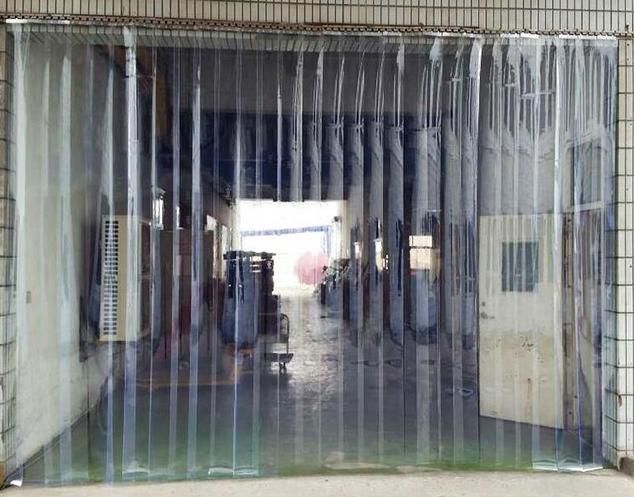 Cortina de pvc transparente industrial